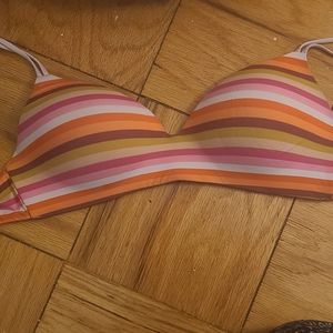 Victoria's Secret Lightly Lined Wireless Striped Bra 38C